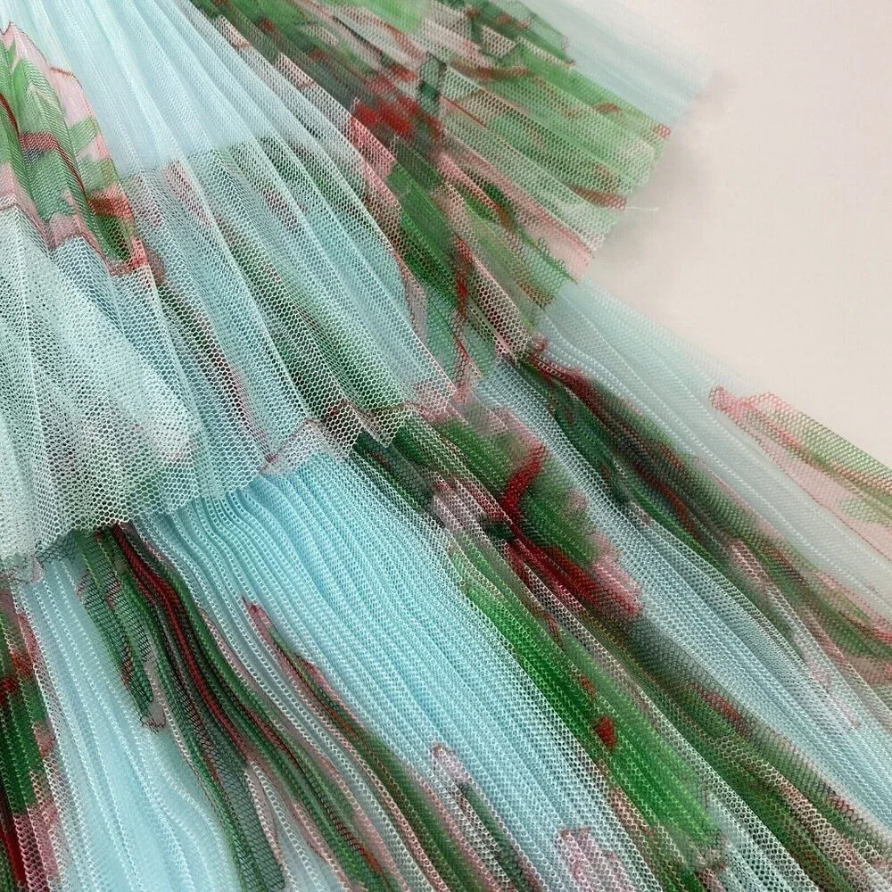 Anthropologie Hutch Mariah Tiered Tulle Sweetheart Column Gown 2 NWT $260 - Picture 9 of 12